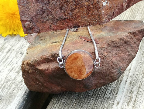 Armband Edelstahl Harz Holz