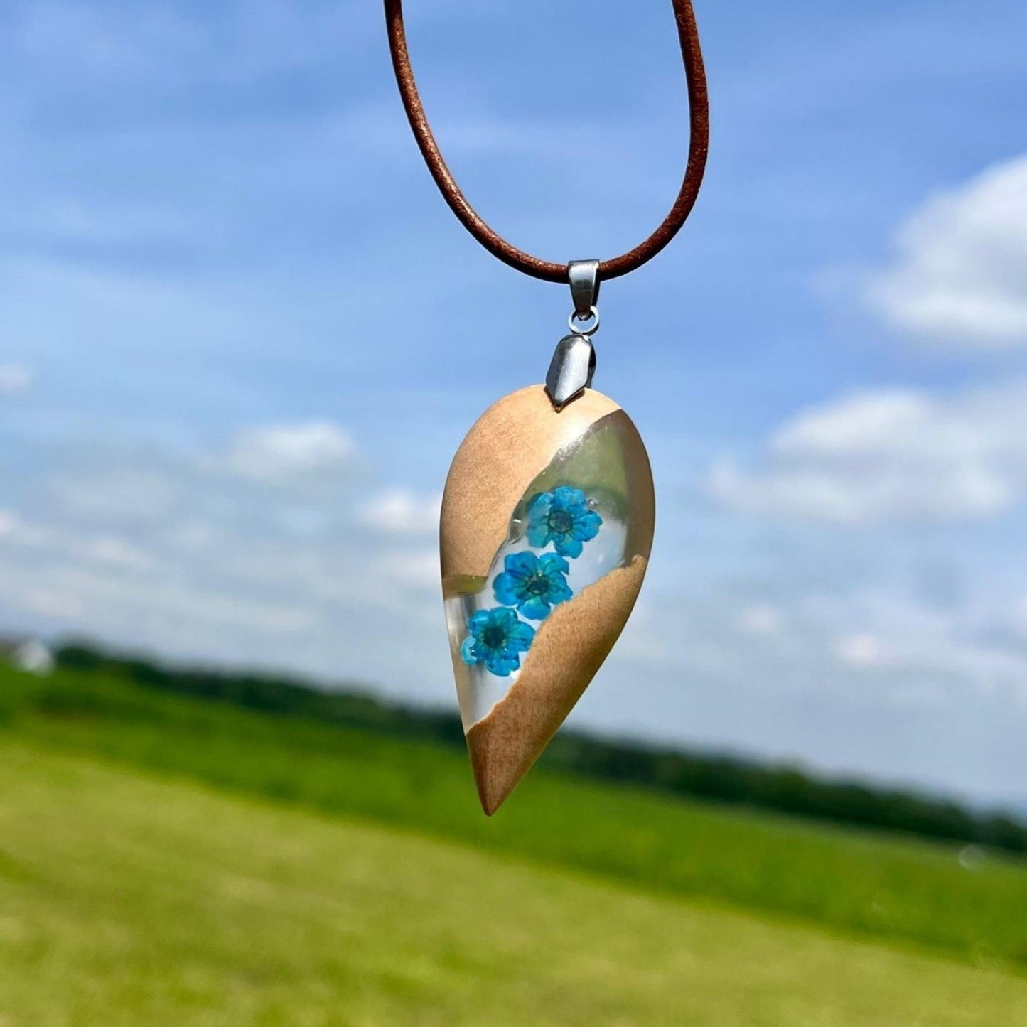 Holzanhänger Anhänger Harzanhänger Holzharzanhänger Holzschmuck
