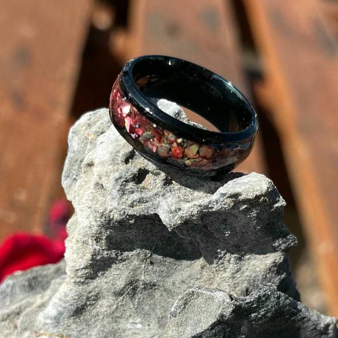Ring Edelstahlring Harzring Muschel