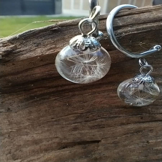 Ohrringe Ohrstecker Creolen Edelstahlschmuck Pusteblume Schmuck aus Edelstahl