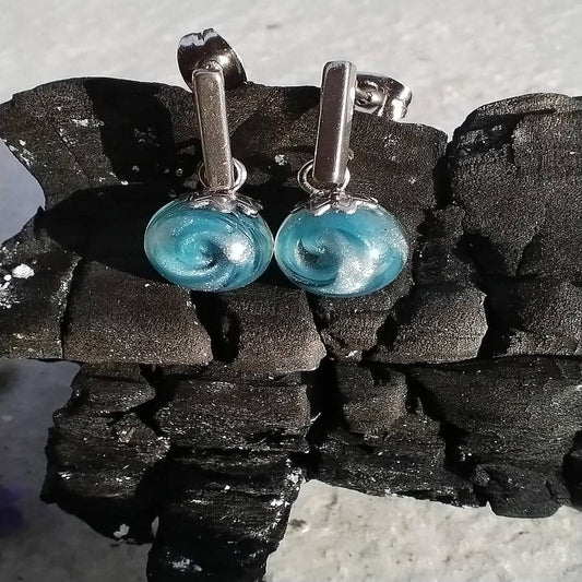 Ohrstecker Edelstahlohrringe Ohrringe Türkis