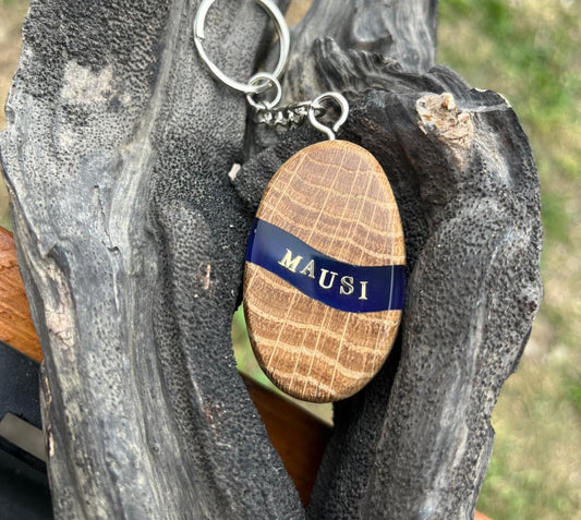 Personalisierter Schlüsselanhänger Holz Harz Anhänger Epoxidharz