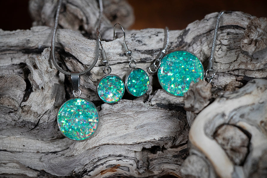 Schmuckset mit Glitter - Art 162