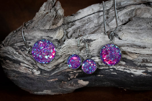 Schmuckset Schmuck Anhänger Schmuckanhänger Edelstahlschmuck Harzschmuck