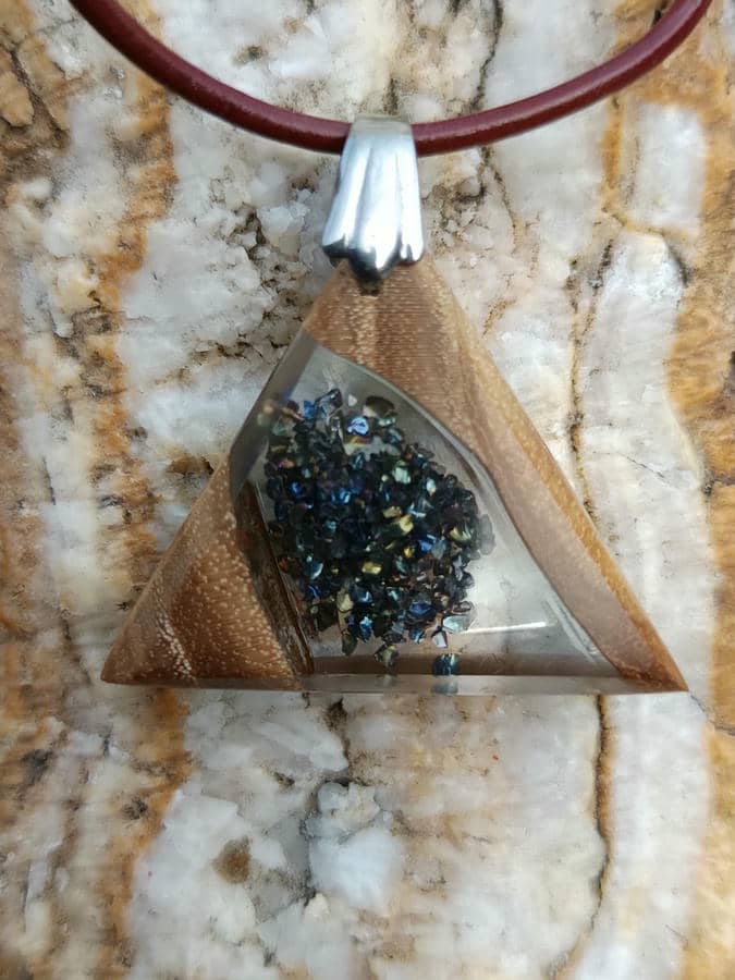 Schmuckanhänger Holzschmuck Holzanhänger Harzschmuck Modeschmuck