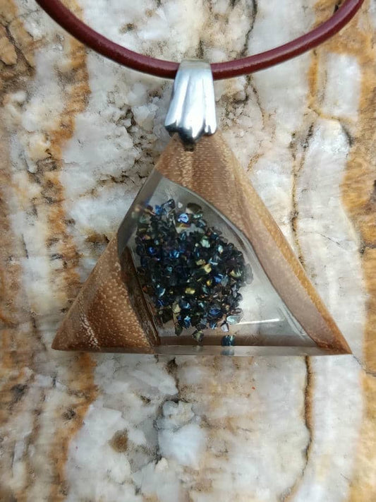 Schmuckanhänger Holzschmuck Holzanhänger Harzschmuck Modeschmuck