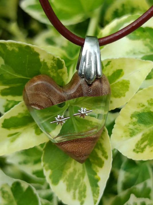 Schmuckanhänger Holzschmuck Holzanhänger Harzschmuck Epoxidharz Anhänger