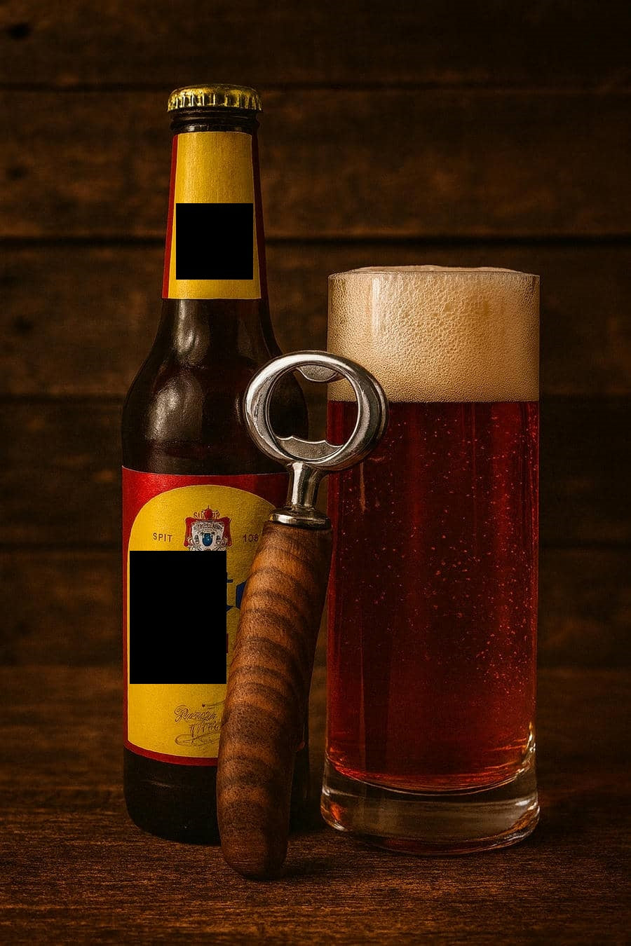 Flaschenöffner Mann Männer Holz Geschenk Bier Biertrinker Wein Weintrinker Unikat Handgemacht