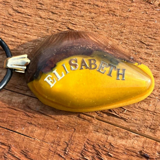 Schmuckanhänger Tropfen "ELISABETH" Eiche